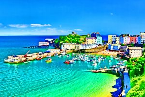 Tenby harbour, Wales
